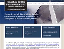 Tablet Screenshot of notairerivenord.com